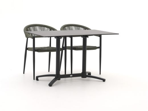 Manifesto Belpasso/Canzo 120cm dining tuinset 5-delig inklapbaar stapelbaar