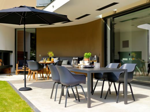 Hartman Sophie Element dining tuinstoel - Grijs - Antraciet - Kunststof