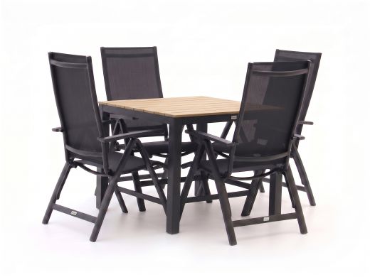 Bellagio Avenza/Fidenza 90cm dining tuinset 5-delig verstelbaar