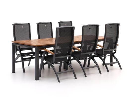 Hartman Da Vinci/Linosa 240cm dining tuinset 7-delig verstelbaar