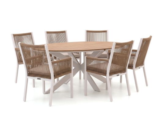 Manifesto Rivola/Fidenza 220cm dining tuinset 7-delig