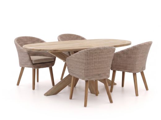 Intenso Tropea/ROUGH-Y Ellips 200cm dining tuinset 5-delig