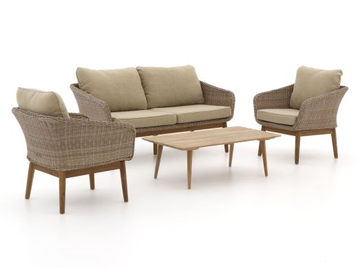 Intenso Borgetto/ROUGH-K stoel-bank loungeset 4-delig