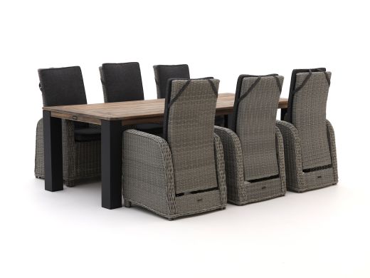 Intenso Umbria/ROUGH-X 240cm dining tuinset 7-delig verstelbaar