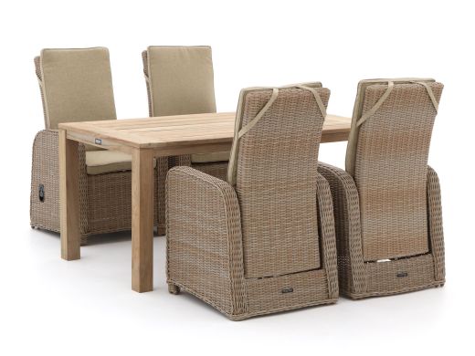Intenso Umbria/ROUGH-S 160cm dining tuinset 5-delig verstelbaar