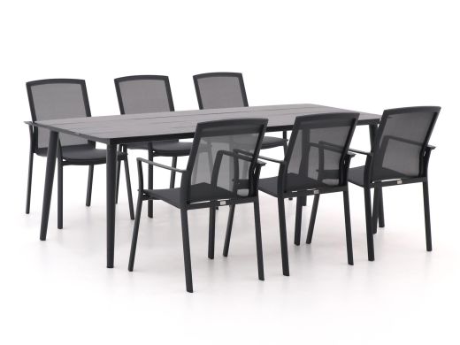 Bellagio Dranera/Sora 220cm dining tuinset 7-delig stapelbaar