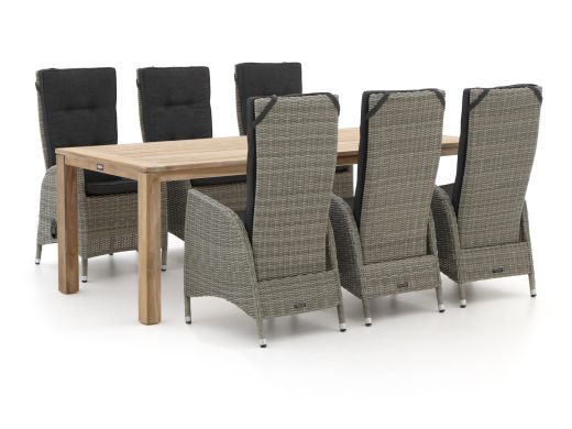 Intenso Fabrizi/ROUGH-S 220cm dining tuinset 7-delig verstelbaar