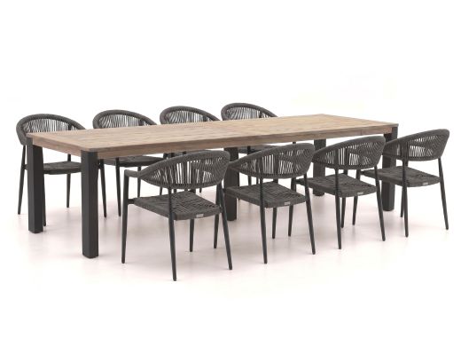 Manifesto Belpasso/ROUGH-S 300cm dining tuinset 9-delig stapelbaar