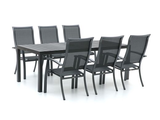 Bellagio Lugo/Fidenza 220cm dining tuinset 7-delig stapelbaar