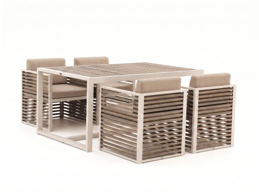 Bellagio Cadora 160cm dining tuinset 5-delig