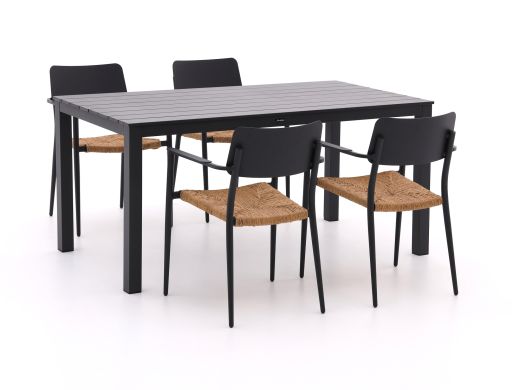 Bellagio Cino/Menzano 160cm dining tuinset 5-delig stapelbaar