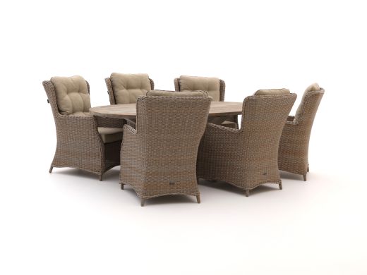 Intenso Milano/ROUGH-Y 240cm dining tuinset 7-delig