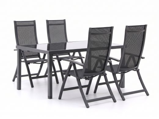 Bellagio Trappeto/Caluso 160cm dining tuinset 5-delig verstelbaar