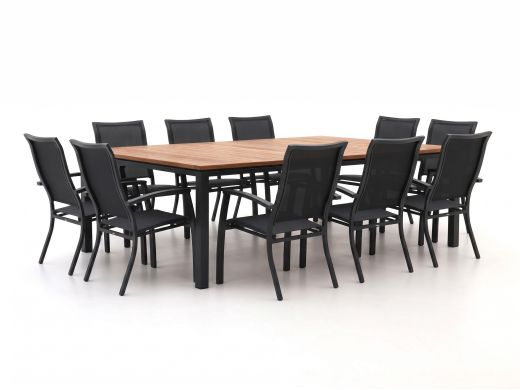 Bellagio Lugo/Linosa 240x160cm dining tuinset 11-delig stapelbaar