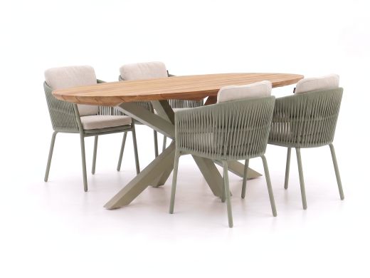 Hartman Sevilla/San Sebastian 200cm dining tuinset 5-delig