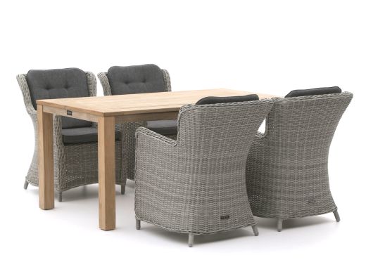 Intenso Milano/ROUGH-S 160cm dining tuinset 5-delig