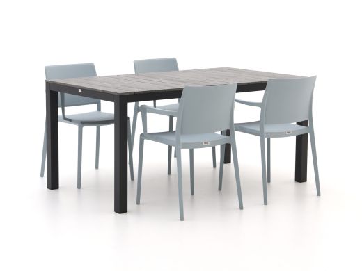 Forza Sile/Fidenza 160cm dining tuinset 5-delig stapelbaar