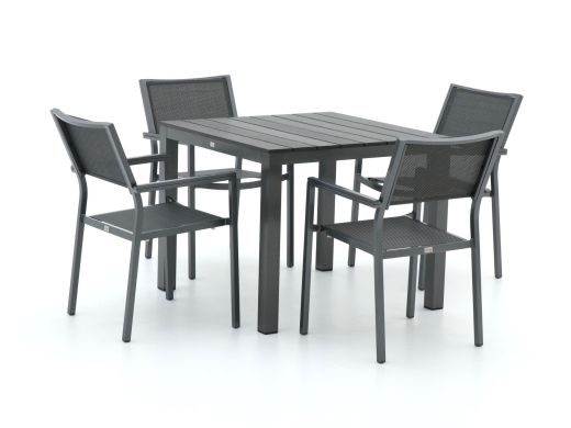 Bellagio Roma/Fidenza 90cm dining tuinset 5-delig stapelbaar