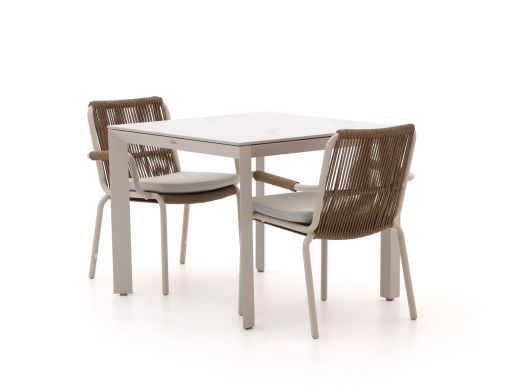 Bellagio Caronia/Sestino 90cm dining tuinset 3-delig stapelbaar