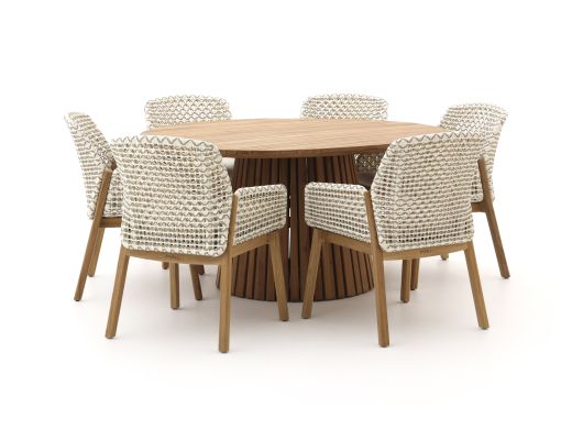 Zavelli Juntos/Santa Severina ø 150cm dining tuinset 7-delig
