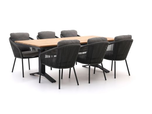 SUNS Nappa/Stockholm 220cm dining tuinset 7-delig
