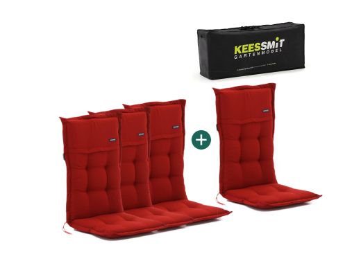 Madison tuinkussen set van 4 hoge rug