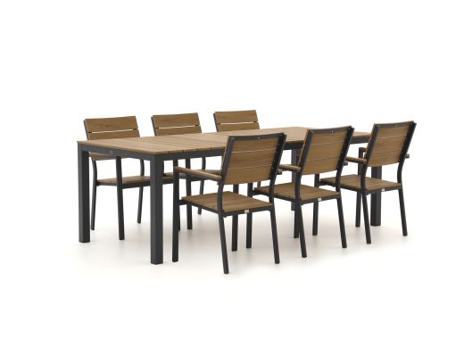 Bellagio Fidenza 220cm diningset 7-delig stapelbaar