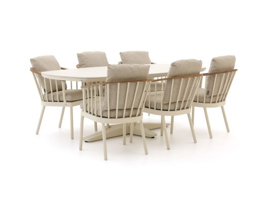 Apple Bee Condor/Zanzibar Deens Ovaal 220cm dining tuinset 7-delig