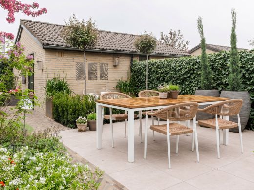 Manifesto Belpasso/Linosa 180cm dining tuinset 5-delig stapelbaar