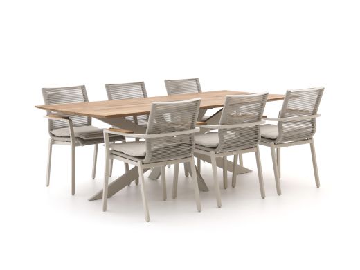 Bellagio Marudo/Furato 220cm dining tuinset 7-delig stapelbaar