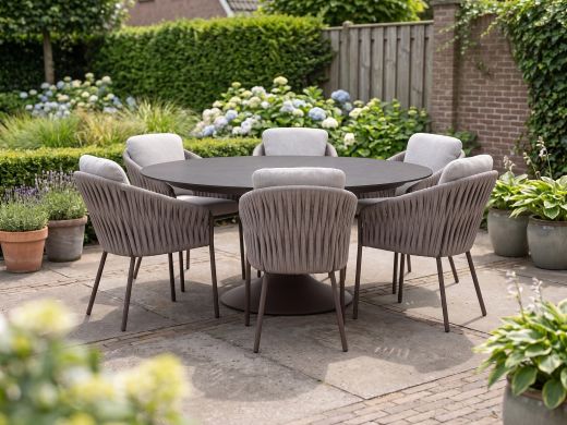 SUNS Nappa/Nova ø170cm dining tuinset 7-delig