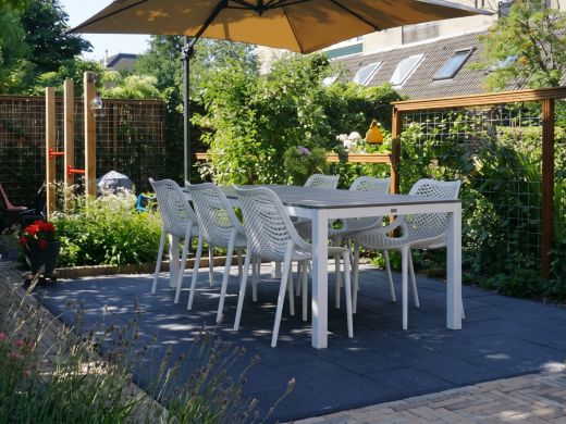 Forza Ripi/Fidenza 220cm dining tuinset 7-delig stapelbaar