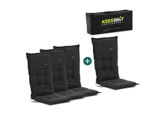 Madison tuinkussen set van 4 hoge rug