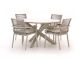 Bellagio Marudo/Lodola ø 130cm dining tuinset 5-delig stapelbaar