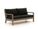 ROUGH Batang lounge tuinbank 160cm - Old Teak Greywash (incl. kussens Dark Moss)