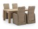 Intenso Umbria/ROUGH-X 180cm dining tuinset 5-delig verstelbaar