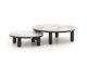 Bellagio Sarsina lounge tuintafelset ø85cm(h:27cm)/ø65cm (h:21cm)
