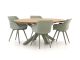 Hartman Sophie Studio/San Sebastian 200cm dining tuinset 5-delig