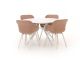 Hartman Le Soleil Element/Sora ø127cm dining tuinset 5-delig