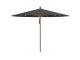 Glatz Piazza parasol ø 250cm - Antraciet (155) (excl. voet) (Frame = Teak look)