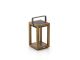 SUNS Tom lantaarn solar 16x17x28cm - Natural Teak/Slate Brown