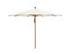 Glatz Piazza parasol ø 250cm - Ecru (158) (excl. voet) (Frame = Teak look)