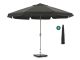 Shadowline Aruba parasol ø 350cm - Charcoal Black (incl. 60 kg voet) (incl. beschermhoes)