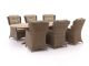 Intenso Milano/ROUGH-Y Ellips 280cm dining-lounge tuinset 7-delig