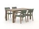 ROUGH-L Rope/ROUGH-S 160cm dining tuinset 5-delig stapelbaar