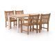 Sunyard Wales/Linosa 180cm dining tuinset 5-delig