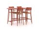 Bellagio Cino 175cm barset 5-delig stapelbaar