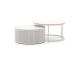 Bellagio Oriago lounge tuintafelset ø85cm(h:45cm)/ø78cm (h:36cm) - Sintered stone