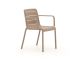 Forza Narni dining tuinstoel stapelbaar - Taupe - Naturel - Bruin - Kunststof