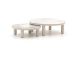 Bellagio Sarsina lounge tuintafelset ø85cm(h:27cm)/ø65cm (h:21cm) - Sintered stone